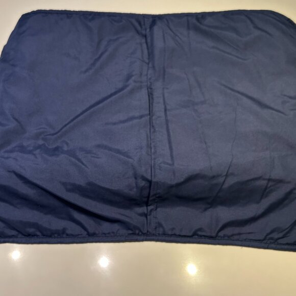 "Quebec" Twin XL coverlet and sham in navy - Picture 4 of 4